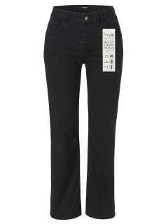 Via appia jeans s vsadkou černé